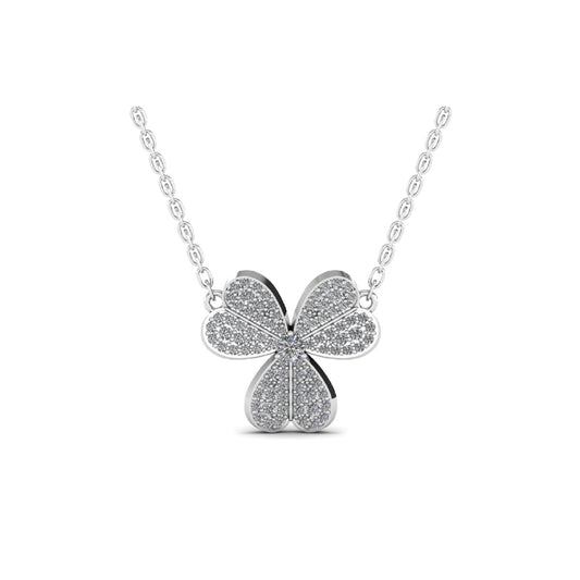 Pendant Shaped Three-Leaf Clover Necklace