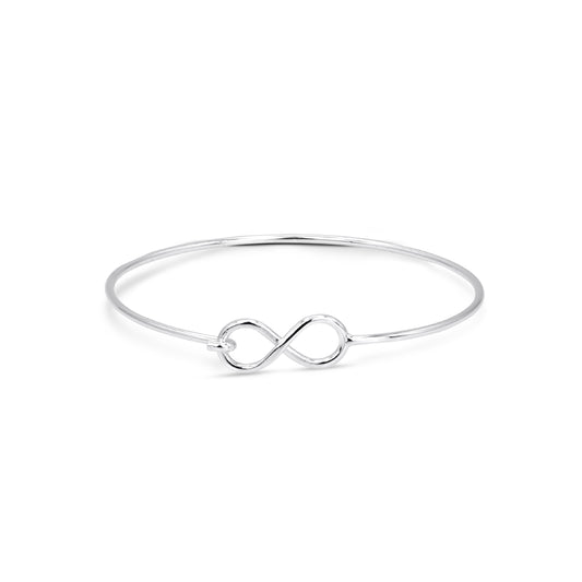Sterling Silver Infinity Bangle