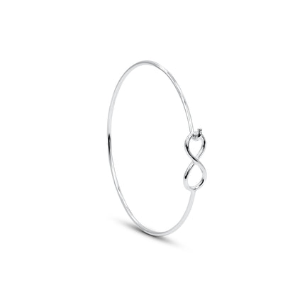 Sterling Silver Infinity Bangle