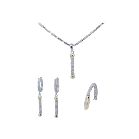 Cubic Zirconia Pendant Set