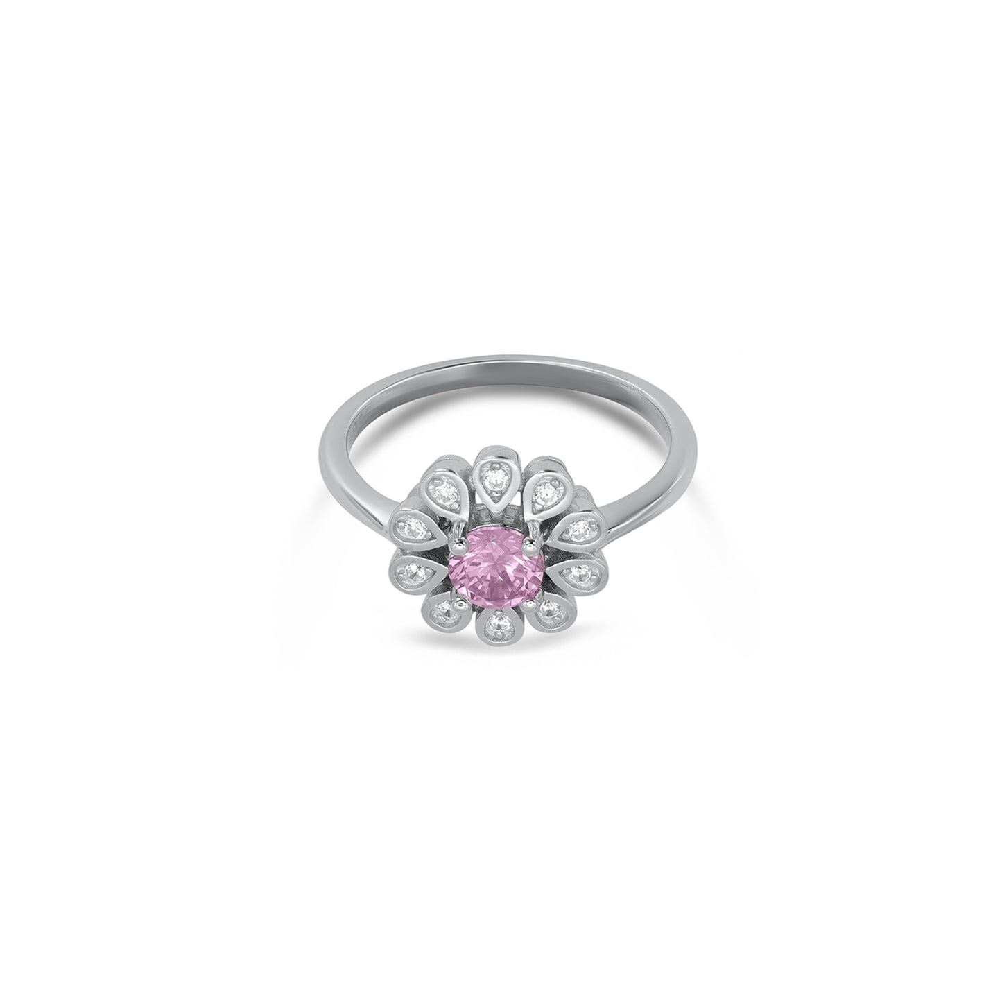 Pink Cubic Zirconia Pendant Set