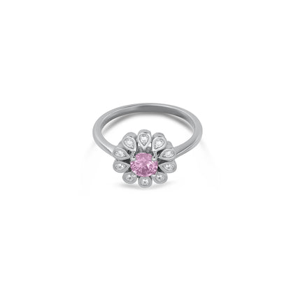 Pink Cubic Zirconia Pendant Set