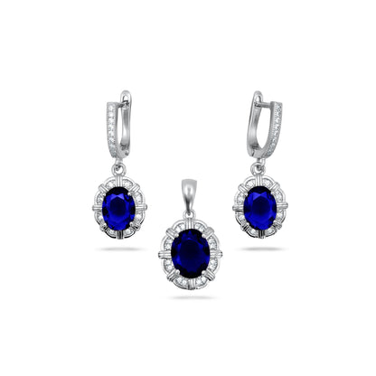 Blue Oval Pendant Sent