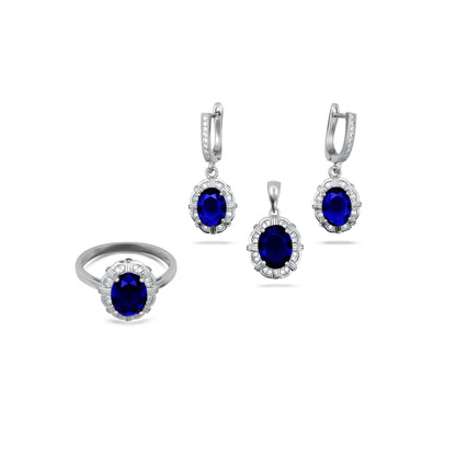 Blue Oval Pendant Sent