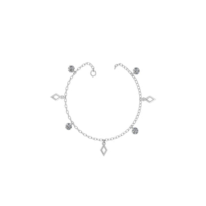 Silver Charm Anklet