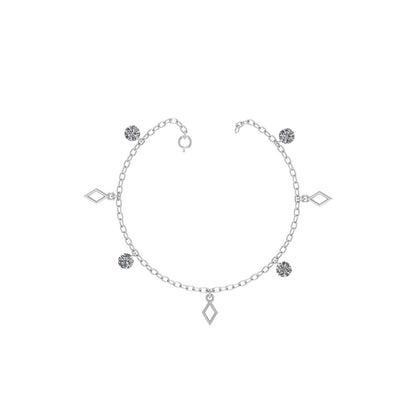 Silver Charm Anklet