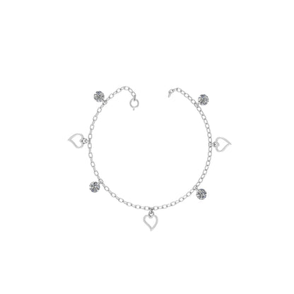 One Featuring Hearts Anklet