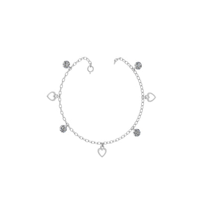 Heart Charms Anklet