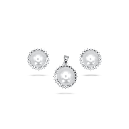 Cultured Pearl Pendant Set