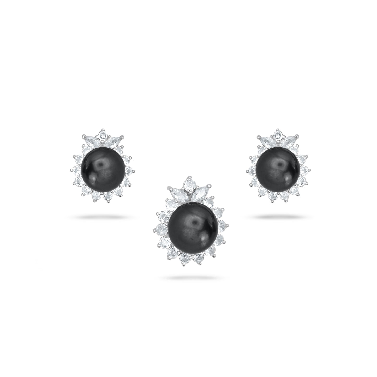 Black Pearl Pendant Set